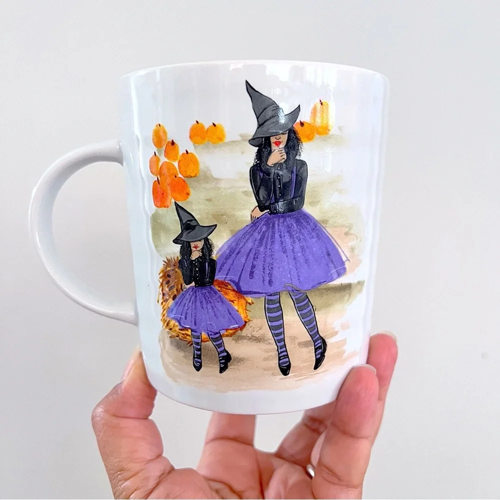 Prima Design Halloween Mommy and Daughter Witches Extra Large Ceramic Mug